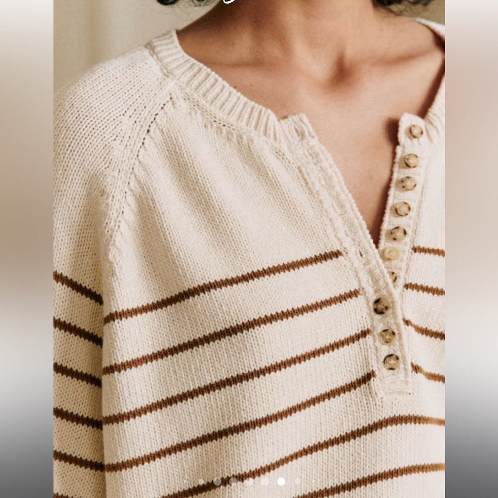 Sezáne Leontine Jumper in Camel/Ecru - Picture 5 of 7